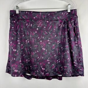 Greg Norman Purple Skort with zipper back pocket, front & side pockets - L - NWT
